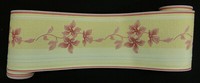 0915-0-) Moderne Vinyl-Tapeten BordüRe 5M Borte Rot Creme-Gelb 5M X Ca. 13,3Cm