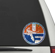 Florida Gators HOLOGRAPHIC PELL SHIELD LOGO Vinyl Decal UF Car Truck Sticker