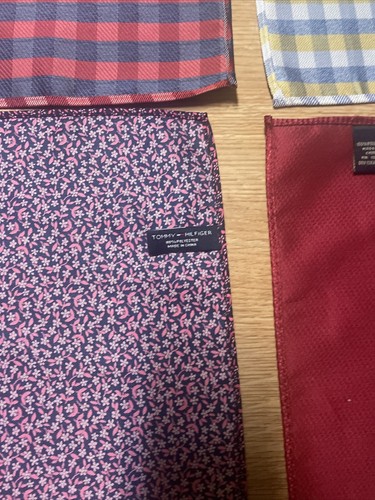 Tommy Hilfiger Abito Floreale Giacca Sciarpa Tascabile + 3 - Quadrati a quadretti & Rosso Solido - Foto 7 di 10