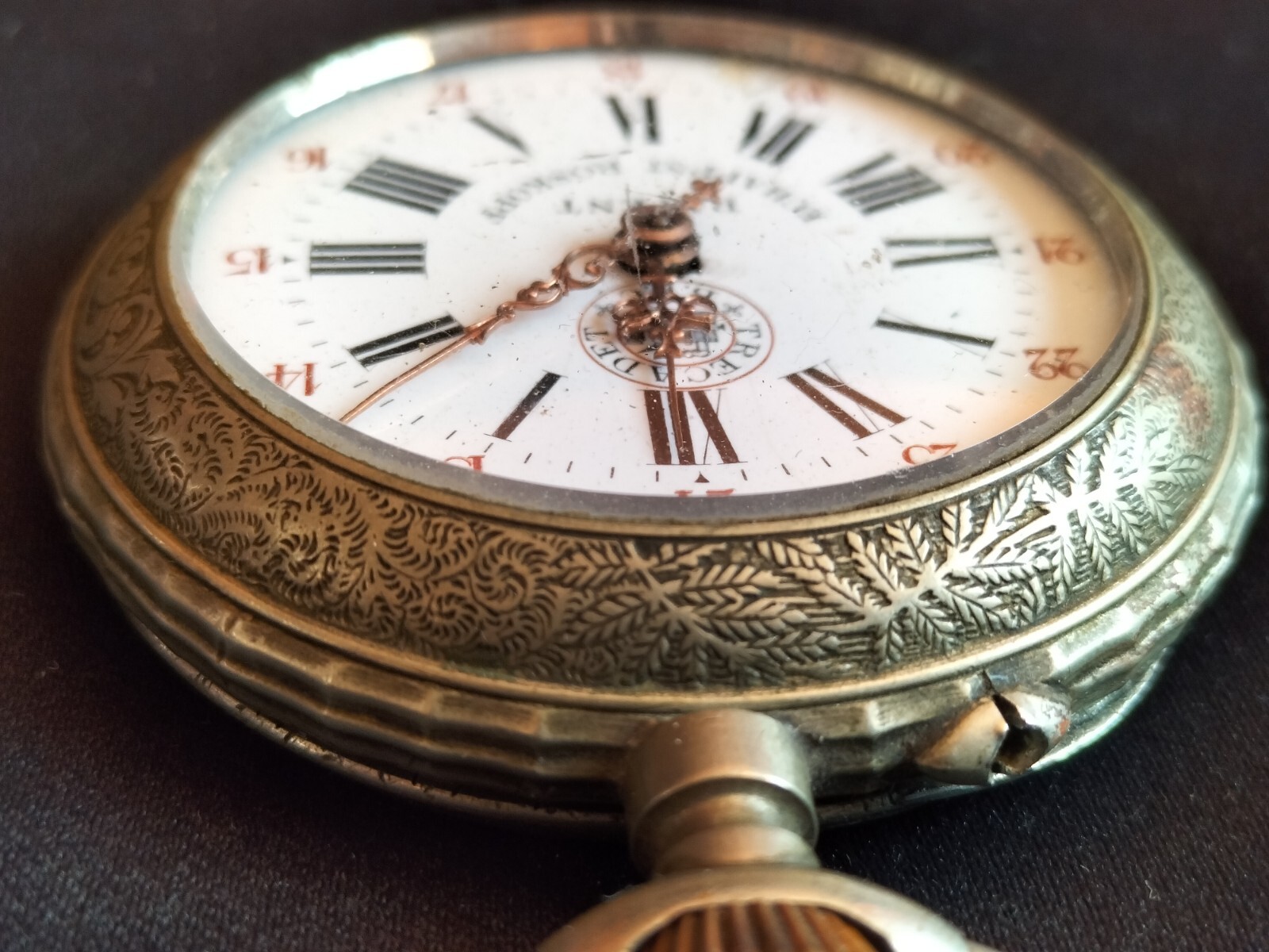 Montre Gousset Régulateur Argentée F E Roskopf – Remontoir Non Bloqué – Occasion Vintage