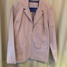 Beige Casual Blazer Jacket