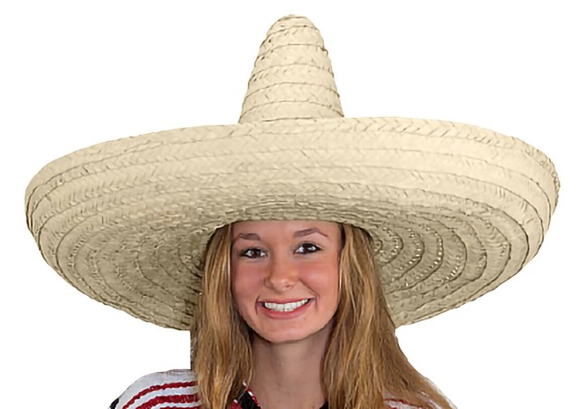 Giant Jumbo Sombrero Hat Zapata Straw 