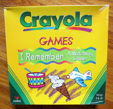 CRAYOLA Games I Remember Matching Spinner Game New Sealed Box Ages 3 