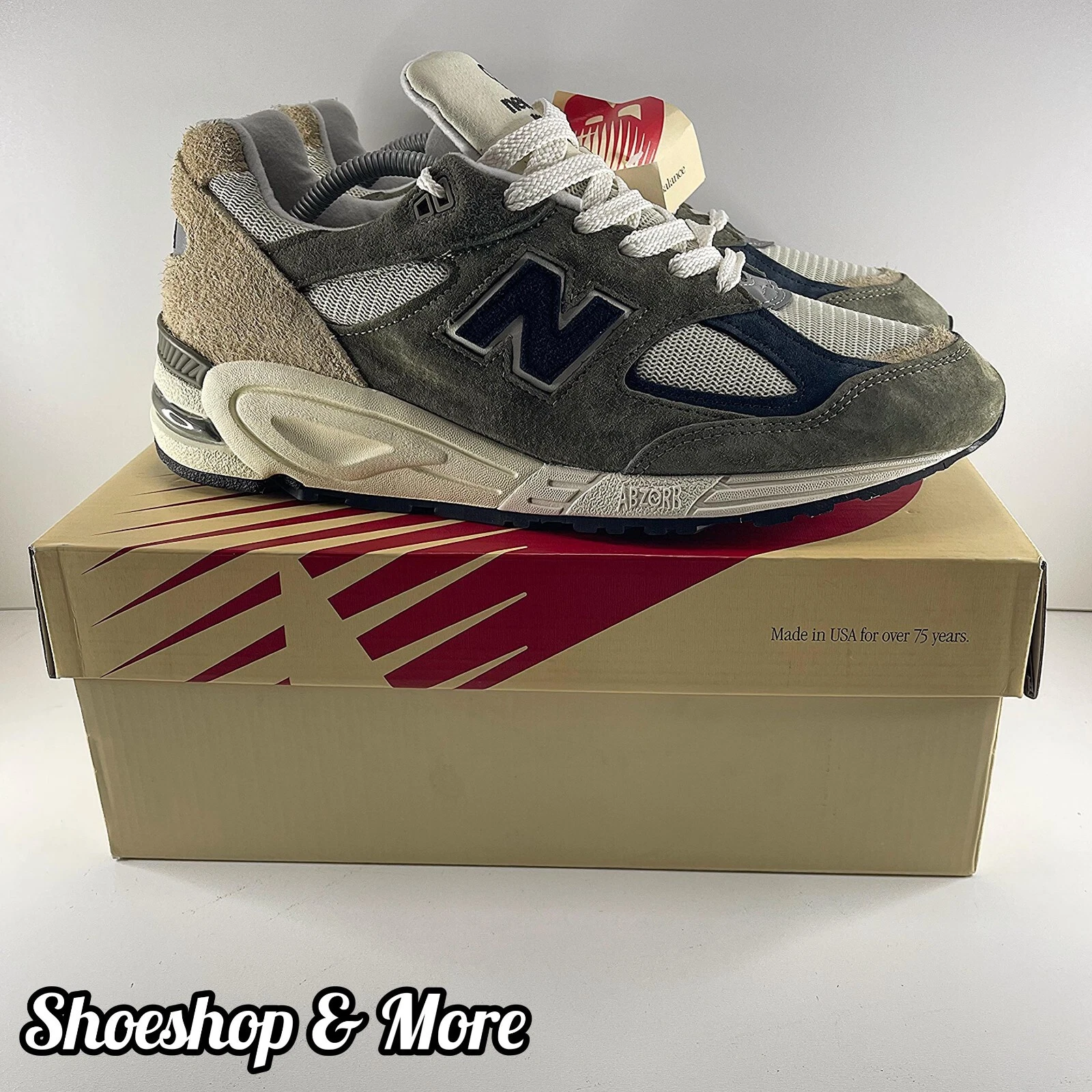 ✅ Nuovo con scatola New Balance M990 GB2 Teddy X Santis Made in US 12 UK 11 5 EU 46 5 RARO
