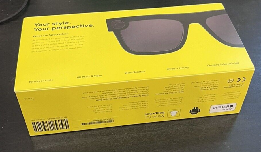 Snapchat Spectacles Nico HD Camera Noir Smart Lunettes de soleil