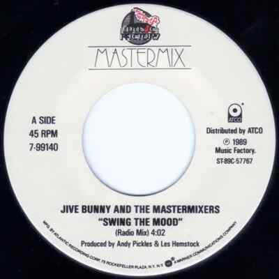 Jive Bunny And The Mastermixers Swing The Mood Vinyl Single 7inch ATCO