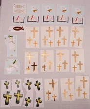 Mrs Grossman's Stickers Mixed Lot Christian Bible Baptism Themes Scrapbook Card 