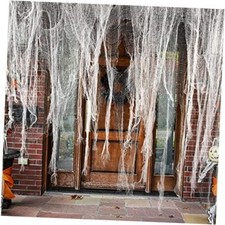 196x39 Inch Halloween Creepy Cloth-Large Scary Spooky Cloth 196x39inch White