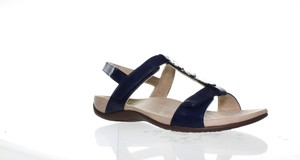 Vionic Womens Rest Farra Navy Lizard Sandals Size 9.5