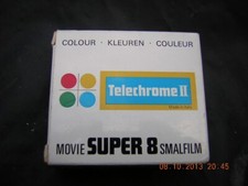 Super 8 Film Tape ,Telechrome 2, Boxed in Sealed Bag. Colour. GC.