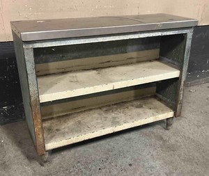 Steel Commercial Stainless Top Shelf 44x15x35h counter