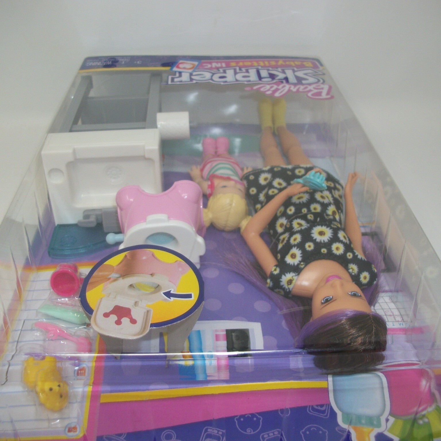 Barbie Skipper Babysitters Potty Training Playset Toddler Doll Toilet Sink Set eBay