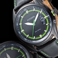 Citizen Eco Drive Mens Watch Leather Strap Black Case 100m Aw1184-05e Uk Seller Citizen Eco Drive Mens Watch Leather Strap Black Case 100m Aw1184-05e Uk Seller