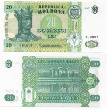 Moldova - 20 Lei 1997 UNC P. 13c Lemberg-Zp