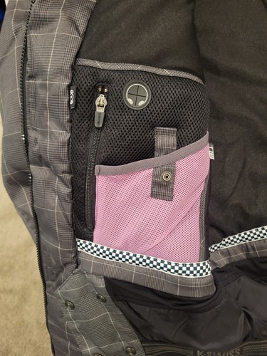 K-Swiss Jacke Herren Medium kariert Schneejacke Tech Innentaschen RAR Koreanisch - Bild 15 von 17