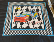 JEFF GORDON DUPONT 24 NASCAR PILLOW QUILT SQUARE FABRIC PANELS