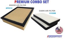 PREMIUM COMBO AIR FILTER + CABIN FILTER For ESCALADE YUKON SILVERADO SIERRA