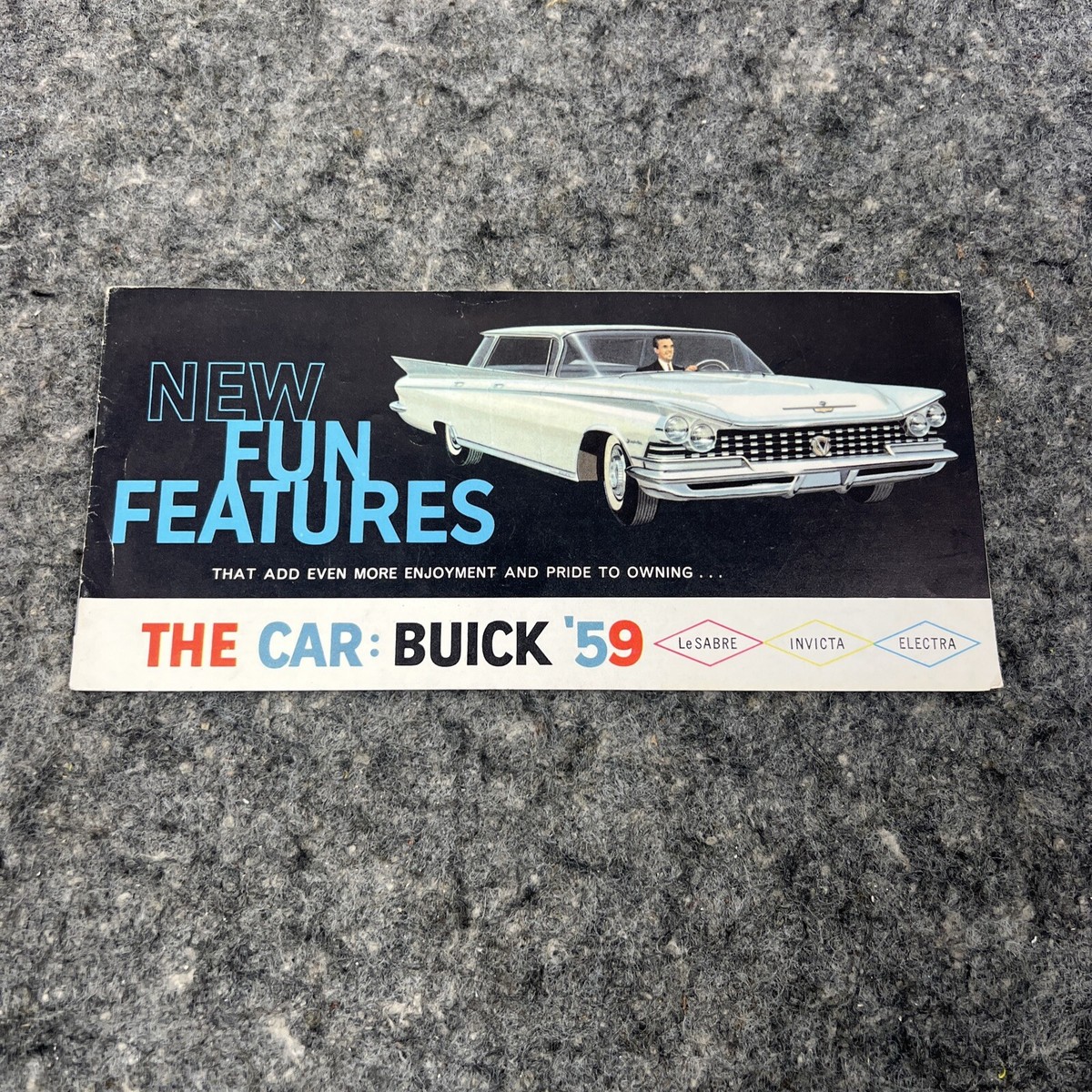Vtg Original 1959 Buick Features Brochure LeSabre Electra Invicta