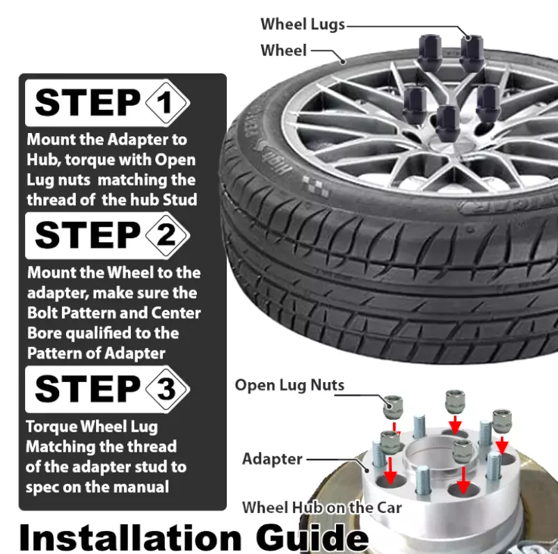 2 espaciadores de rueda 8x200 a 8x200 2" de grosor ajuste RAM 3500 TRADESMAN DOBLE 2019-2026 Foto 3 de 3