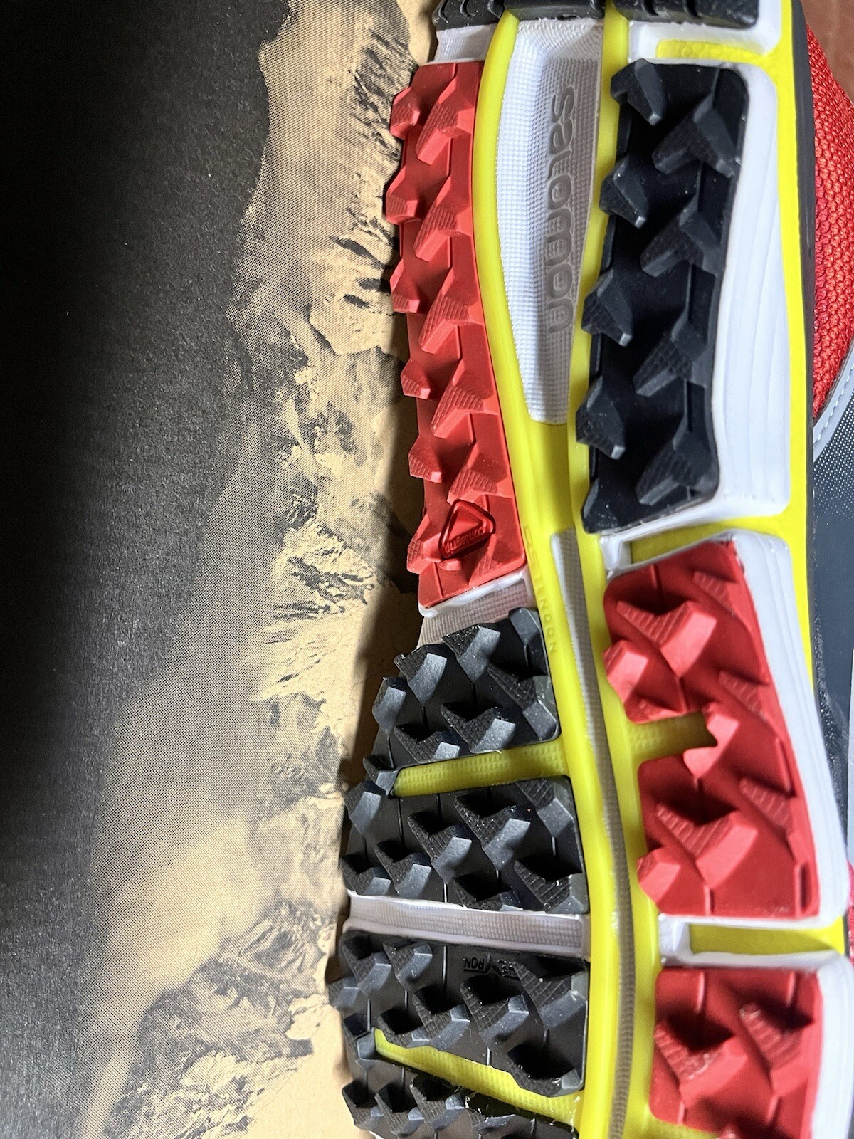 Scarpe da Trail Running Salomon X Wind Pro Uomo 8 Giallo Mimosa Nuove