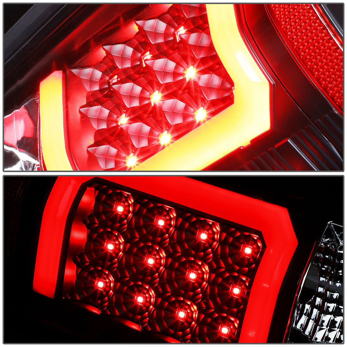Speed Daddy Red C-Bar Tail + LED 3rd Brake/Cargo Light – Fits 07-14 Chevy Silverado (Black Housing)