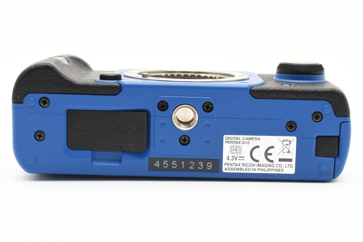 PENTAX Q10 Digital Camera Original Blue Color + 2 Lenses Set From