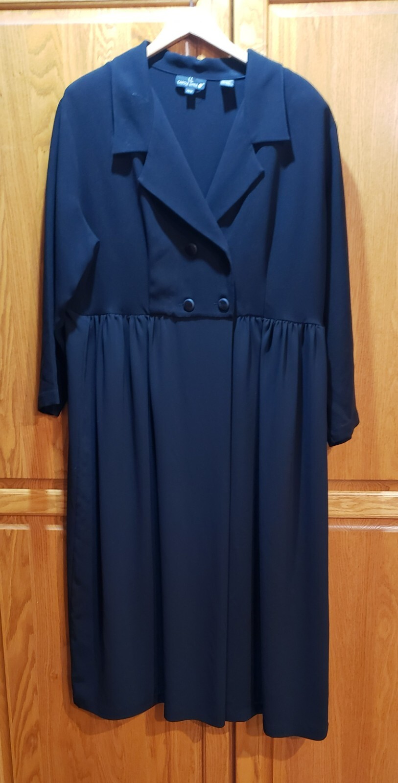 Vintage Carole Little Size 16W Black Long Sleeve Maxi Evening Dress eBay
