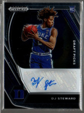2021-22 Prizm Draft Picks Draft Picks #2 DJ Steward Auto 