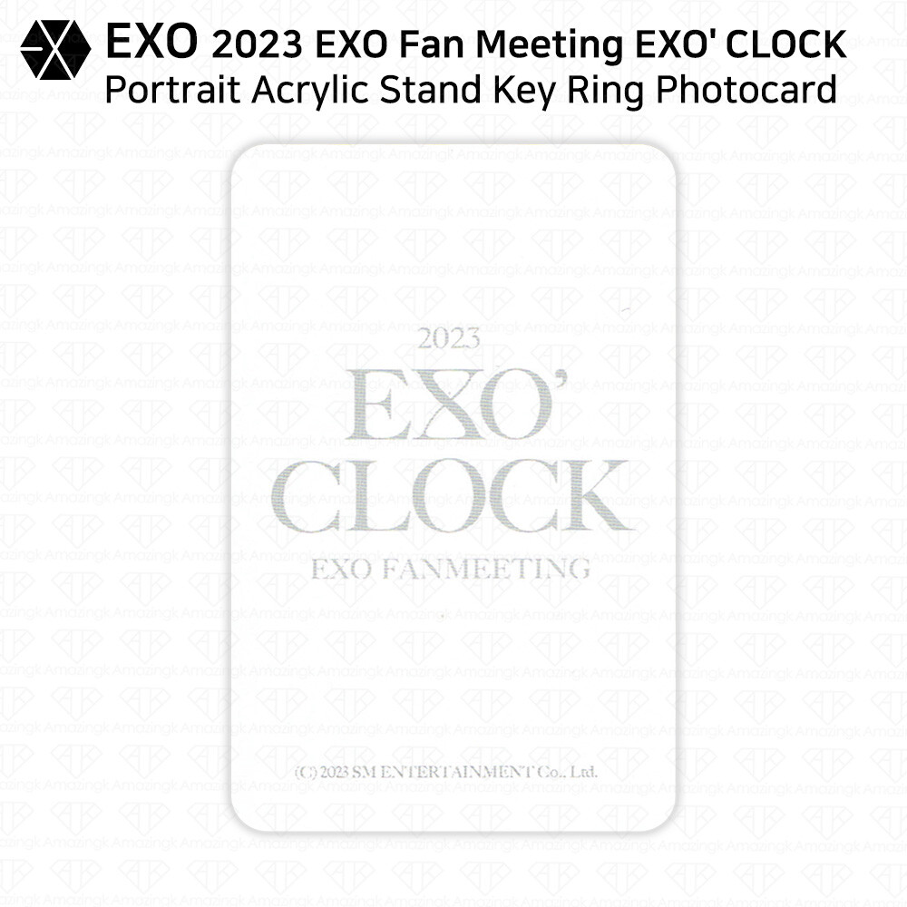 【まとめ売り】2023 EXO' CLOCK OFFICIAL MD ベッキョン EXO 2023 EXO Fan Meeting EXO CLOCK MD 4Cut Photo ID Photo
