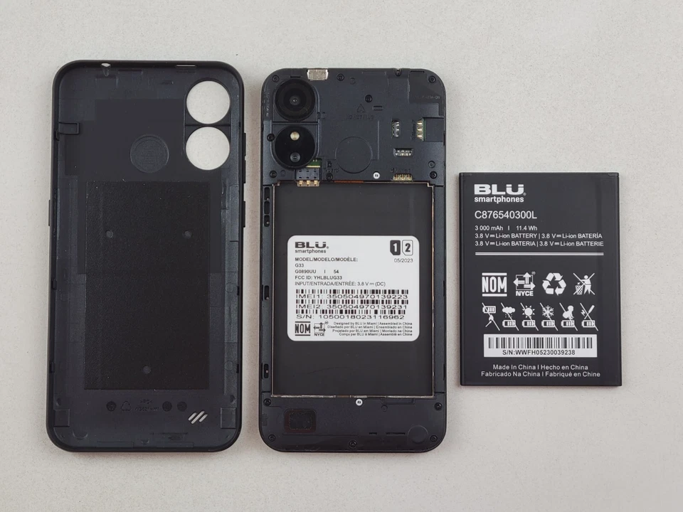 (USED) BLU G33 (G0890UU) (2023) 16GB (GSM Unlocked) Dual SIM Android Smartphone - Image 2 of 3