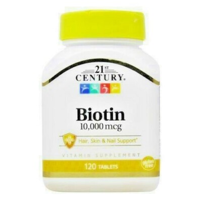 21st Century Biotin 10000 mcg Tablets 120 count-3 pack