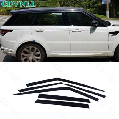 For Range Rover Sport 14-22 Bright Black Window Visor Rain Wind Deflector Trim