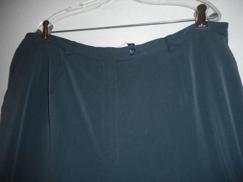 Sag Harbor Damengröße 22 W blau grau weites Bein Hose Anzughose - Bild 2 von 5