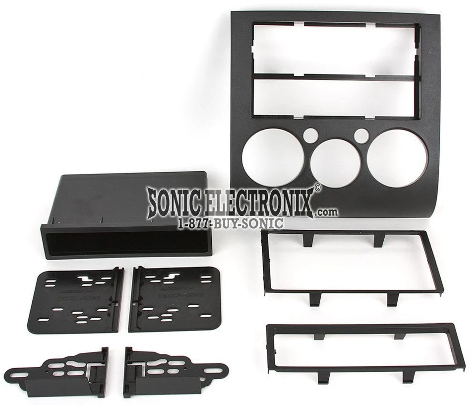 Kit de tablero de instalación DIN simple/doble Metra 99-7012 para Mitsubishi Galant 2004-07 Foto 2 de 3