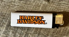 Vintage Harley Davidson Disposable Plastic Lighters Orange & black letter white