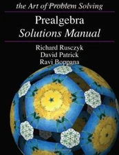 Prealgebra Solutions Manual - Paperback By Richard Rusczyk - VERY GOOD