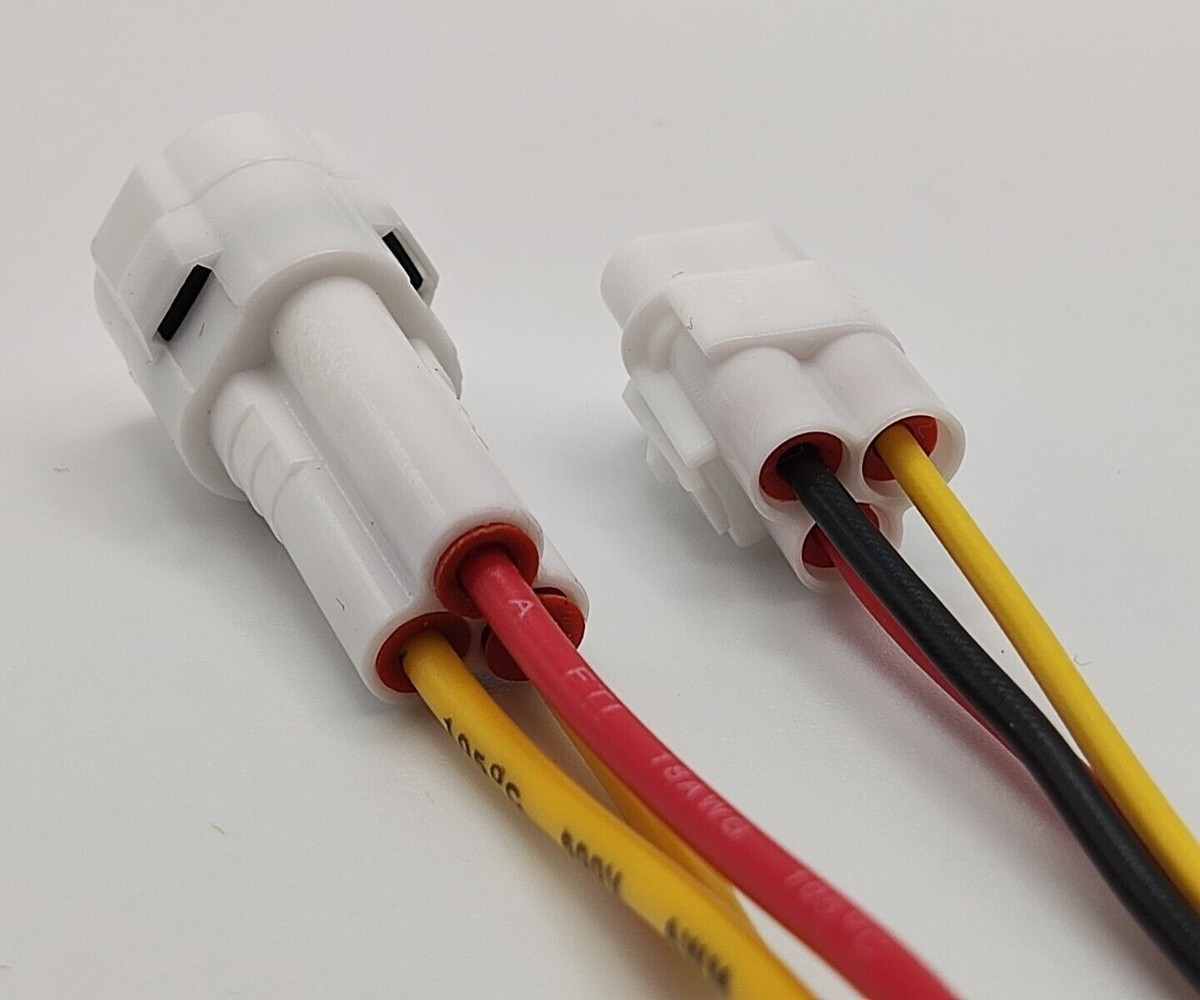 3 Pin Female Male Connector Pre-wired For Sumitomo Yamaha Kawasaki