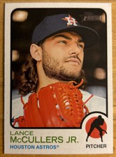 2022 Topps Heritage Lance McCullers Jr. Baseball Card #171 Astros Pitcher NM