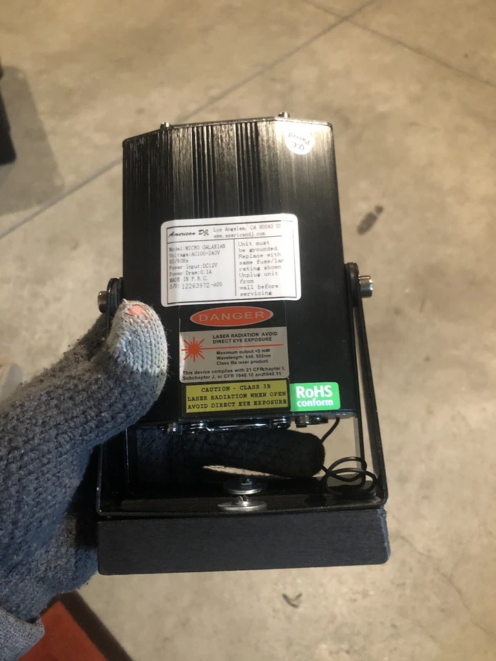American DJ ADJ Micro Galaxian Mini Laser Light Machine With leather pouch gift. - Image 3 of 4