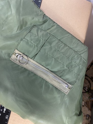 Vintage Mens M Military Flying Mans Snorkel Parka Hooded Jacket Nylon Green Coat - Picture 9 of 11