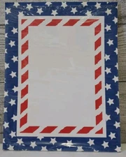 NEW Computer Paper "Stars & Stripes" 25 Sheets 8" 1/2 x 11" Arts Crafts School