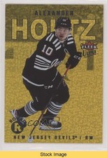 2021-22 Fleer Ultra Rookies Gold Speckled Rainbow Foil Alexander Holtz READ l0g
