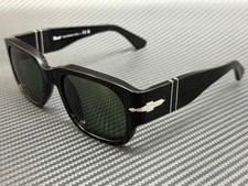 PERSOL PO3380S 95 31 Black Green Men's 55 mm Sunglasses