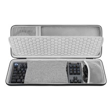 Geekria Keyboard and Mouse Combo, Hard Shell Travel Carrying Bag for 87 Keyboard