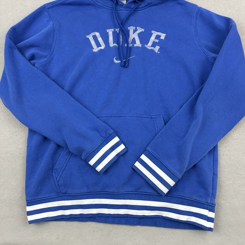 Duke Blue Devils Hoodie Men Medium Blue Nike Sweatshirt Center Swoosh NCAA M * - Picture 3 of 10