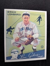 1934 Goudey Baseball Card # 35 Ernie Lombardi - Cincinnati Reds (NM)