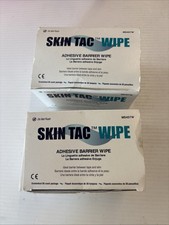 2 Boxes Torbot MS407W Skin-Tac Adhesive Barrier Wipes - 50 Per Box