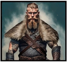 Viking Medieval Renaissance Fair Faux Fur Cloak Halloween Knight Warrior Costume