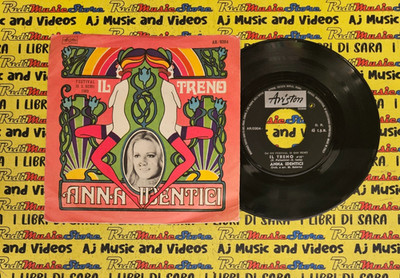 LP*45 7'' ANNA IDENTICI Il treno La gente vola italy ARISTON AR/0304