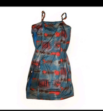 SHEIN Curve XL Tie Dye Spaghetti Strap Swim C...